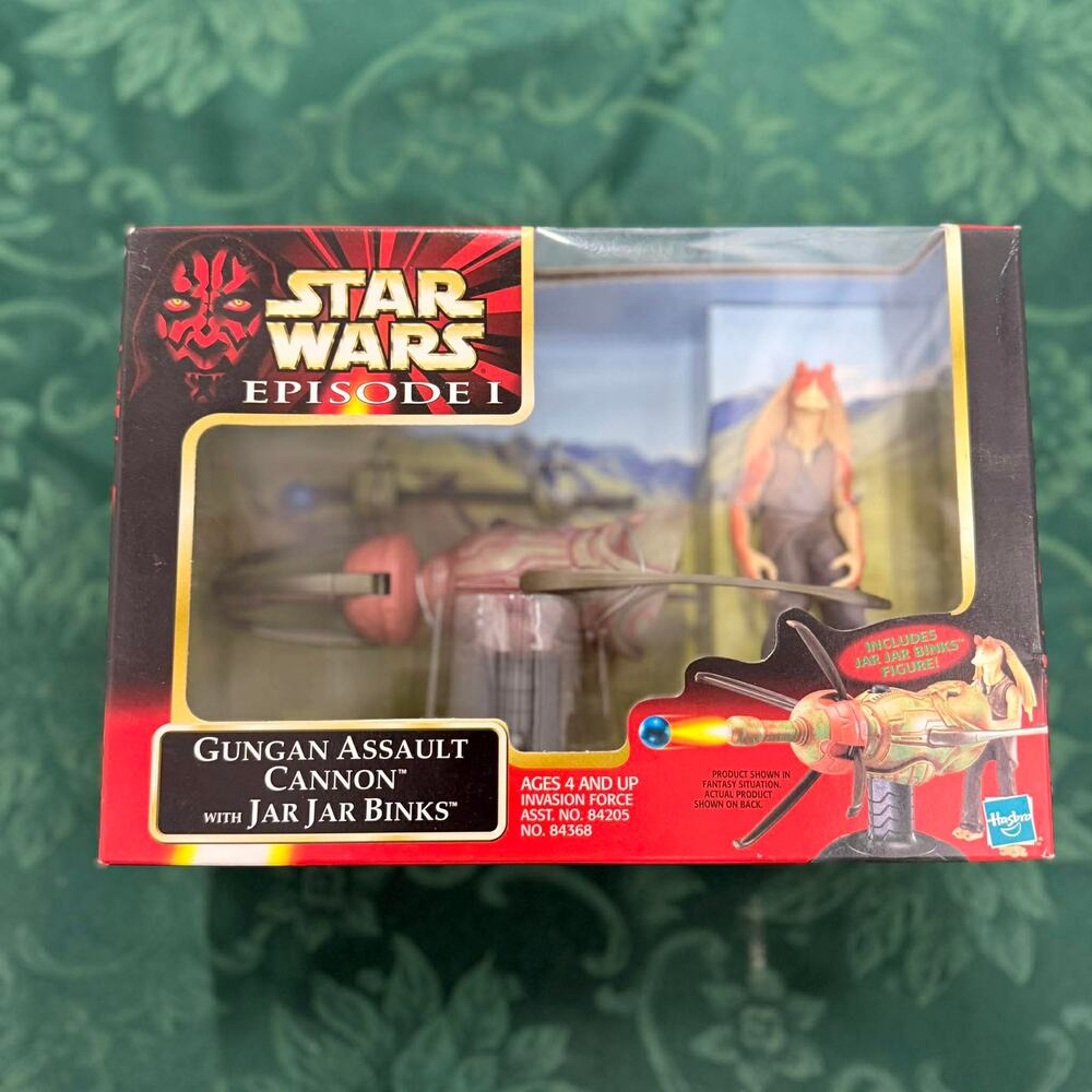 Vintage 1999 Star Wars Episode I Gungan Assault Cannon Jar Jar Binks NIB Sealed